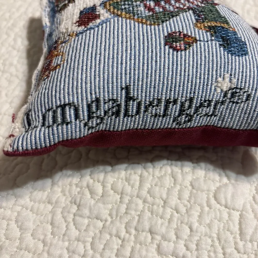 Longaberger Blue Tapestry Snowman 5 1/2